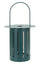 Lanterna Saturno Ottanio Ø24x43 cm in Metallo e Vetro Verde acqua