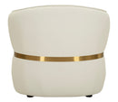 Poltrona Minsk 86x82x80 cm in Pino e MDF e Spugna e PU e Metallo      