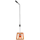 Rastrello Livellante Estensibile 50x32x125-195 cm Livellatrice in Acciaio Arancione 