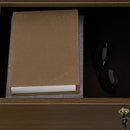 Cassettiera Schedario Portadocumenti 3 Cassetti 40x50x68,5 cm per Ufficio in MDF con Ruote Marrone