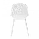 Sedia da Giardino Vichy 55x46,5x85 h cm in Plastica Bianco