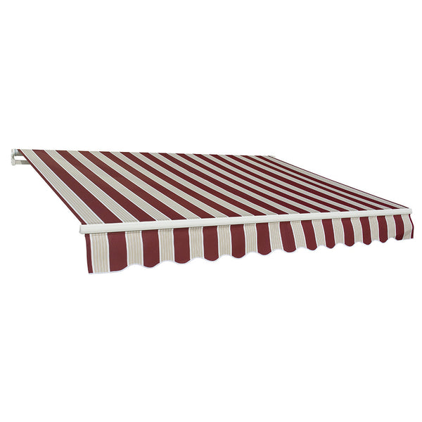 Tenda da Sole Barra Quadra 200x250 cm Tessuto in Poliestere Riga Bordeaux acquista