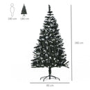 Albero di Natale Artificiale Innevato 180 cm 603 Rami con Bacche Verde