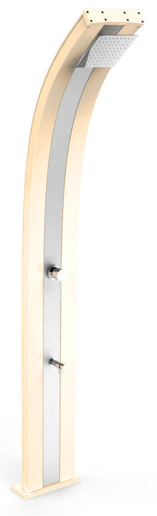 Doccia da Giardino Miscelatore e Lavapiedi Arkema Dada Fascia Inox Champagne Bronze online