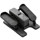 Mini Ellittica Portatile 41x36x16 cm Modalità Manuale-Automatica 12 Velocità in HIPS e Acciaio Nero      