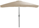 Ombrellone da Giardino 2x3m in Metallo e Poliestere Beige