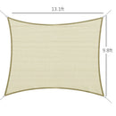 Tenda Vela da Giardino Rettangolare 3x4m in HDPE Crema 
