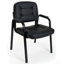 Sedia Poltrona Visitatore da Ufficio in Similpelle Bozzini Easy Nero