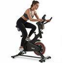 Spinning Bike Cyclette da Casa Regolabile 88x46,5x108 cm con Display LCD Movimento Silenzioso      
