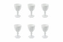 Confezione 6 Calici Vino in Vetro 170ml Villa d'Este Home Tivoli Wonderland Bianco