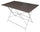 Tavolo Rettangolare da Giardino 110x70 cm in Ferro Vorghini Bistrò Tortora