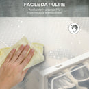Scarpiera Modulare 25x35x19 cm con 8 Cubi Contenitori e Porta Magnetica in PP Bianco e Trasparente      