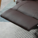 Poltrona Relax Reclinabile Manuale 100x89x100 cm in in Similpelle Marrone