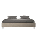 Letto Matrimoniale Extra Large Azelia Sabbia Varie Misure