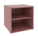 Cubo Composite con Mensola 35x35x35 cm in Compensato  Mattone