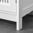 Mobile Sotto Lavabo Bagno 2 Ante 60x30x60 cm in MDF Bianco