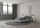 Letto Singolo Testata Doghe Inclinata Ankel Grigio Varie Misure