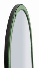 Specchio da Muro Baku Verde 55x2x150 cm in MDF e Vetro e Specchio Verde      