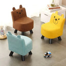 Sedia Poltrona per Bambini 30x30x45 cm Design Orsetto Morbido Marrone