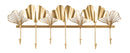 Appendiabiti 7 Leaves 66,2x6x26,3 cm in Ferro Oro      