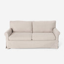 Divano 3 Posti 94x74x178cm in Tessuto Beige