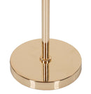 Lampada da Terra Palm Cammello Ø55x160 cm in Ferro e Plastica Oro e Cammello      