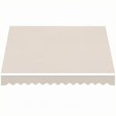 Telo di Ricambio per Tenda Parasole Retrattile 337x250 cm in Poliestere UV 50+ Crema      