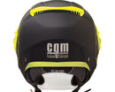 Casco Jet per Scooter Visiera Lunga CGM Dixon 129S Giallo Fluo Opaco Varie Misure