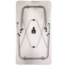 Tavolino Professional 80x60x50/69 h cm in Acciaio Bianco
