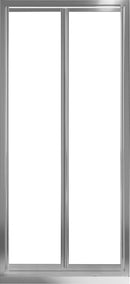 Porta Doccia 2 Ante Battenti in Cristallo Trasparente 4mm H185 Fosterberg Skagen Varie Misure