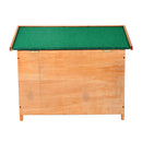 Cuccia per Cani Impermeabile da Esterno in Legno di Abete 85x58x58 cm 