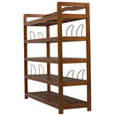 Scarpiera in Legno Laccato 5 Ripiani 84x26x82 cm 