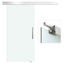 Porta Scorrevole Vetrata 102,5x205 cm Satinata 