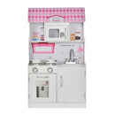 Casa delle Bambole Cucina Giocattolo 2 in 1 60x48x106 cm in Pino e MDF  Rosa