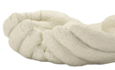 Svuotatasche Hands Stons 22,7x20x7,3 cm in Resina Crema      