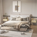 Set 2 Comodini Sospesi 43x36,5x30,5 cm in Truciolato Naturale