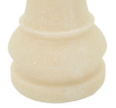Decorazione Regina Quarzy Ø12x36 cm in Resina Bianco e Oro      