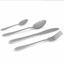 Set Servizio 16 Posate 4 Persone con Forchette Cucchiai Coltelli in Acciaio Inox      