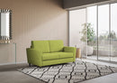 Divano 2 Posti 172x85x85 cm Yasel in Tessuto Verde