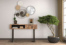 Console Mumbai 118x40x76 cm in Legno di Acacia e in Ferro Marrone e Nero