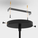 Lampadario Lampada Sospensione Piramide 18cm Design Moderno Paralume Nero