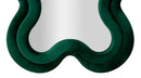 Specchio da Muro Monica Verde 58x4x160 cm in MDF e Poliestere e Specchio Verde      