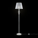 Lampada da terra Elegant in Metallo Grace Bianco con Oro
