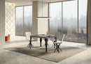 Tavolo Allungabile 120/380x90 cm Paxon Premium Cemento Gambe Antracite      