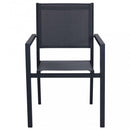 Poltrona Jamaica 55x58x85 h cm in Textilene Antracite