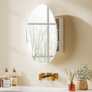 Armadietto da Bagno con Specchio a LED 50x14x70 cm Anti-Appannamento Illuminazione Dimmerabile 3 Colori Bianco      