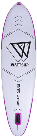 SUP Tavola Gonfiabile 290x76x13 cm con Pagaia Zaino e Accessori Wattsup Jelly Rosa