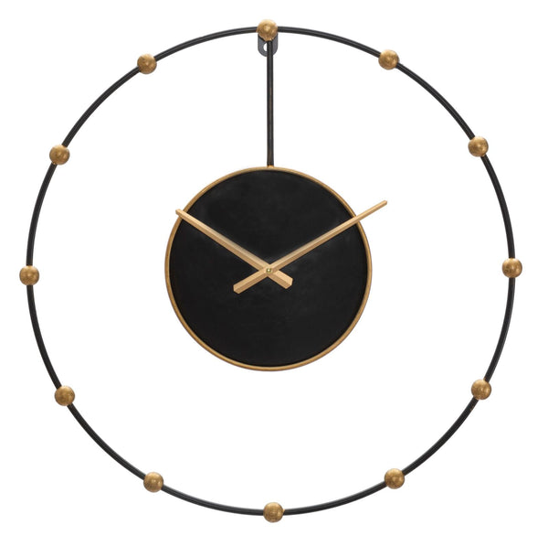 Orologio da Muro Pearl Ø61x4,5 cm in Ferro Nero acquista