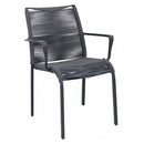 Poltrona Catalina 55x60x87 h cm in Alluminio Antracite