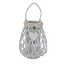 Lanterna Mireille   in Vimini Bianco
